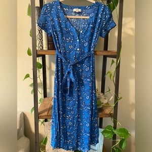 Blue Loft Tie Dress Size:xxsp